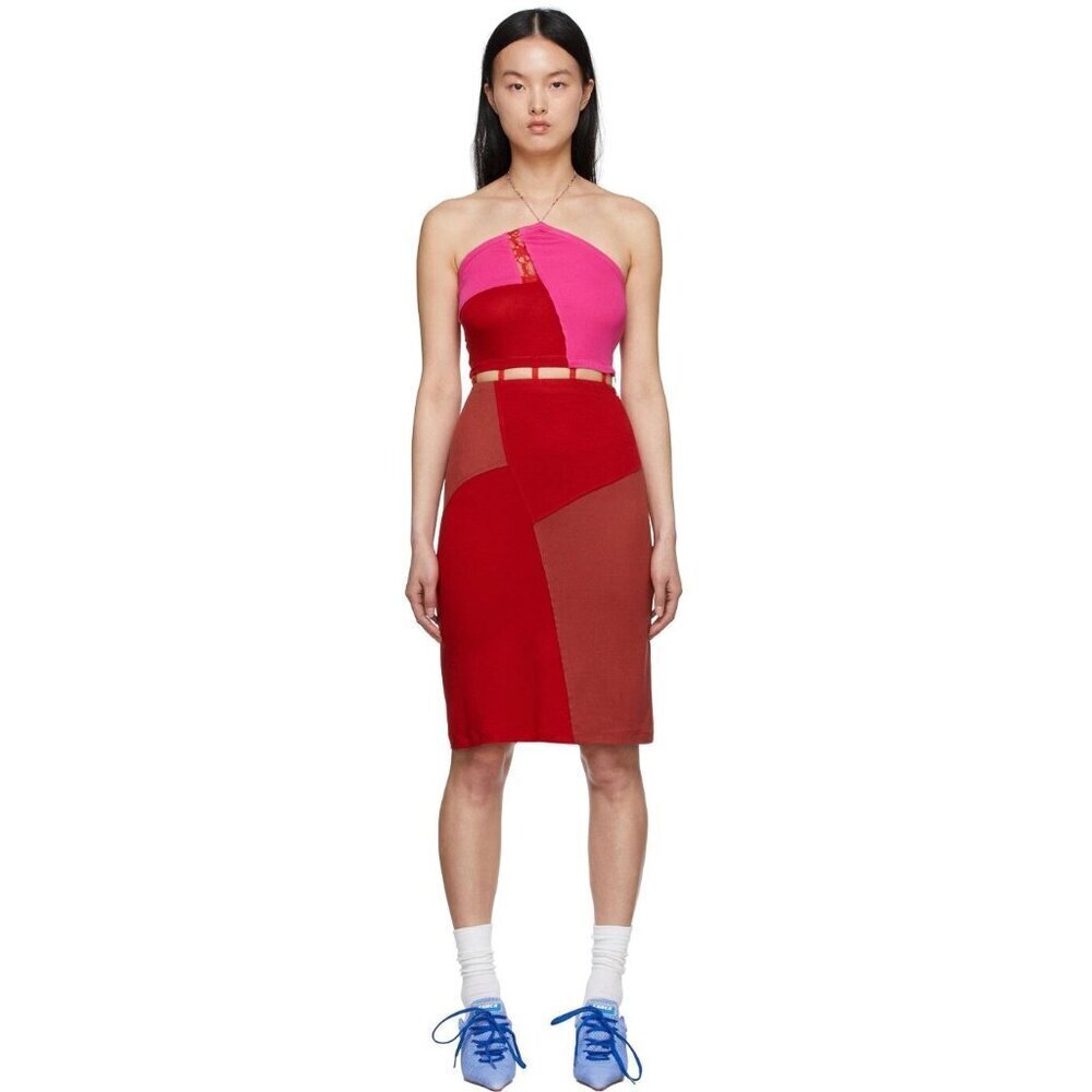 Andersson Bell Cotton Midi Dress Size S Pink $470